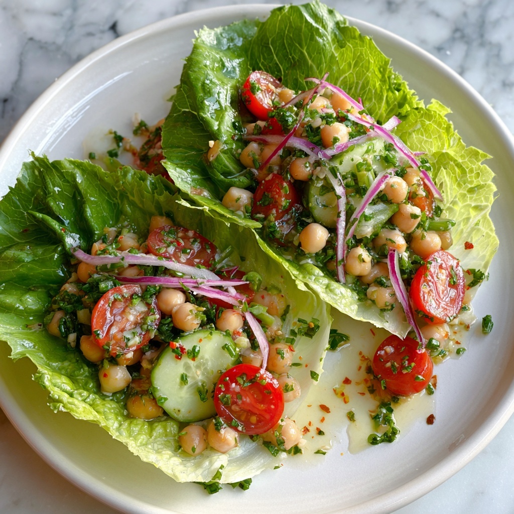 Chickpea Salad Lettuce Boats: 5 Fresh Ways to Savor Them Recipe - Recipe Image