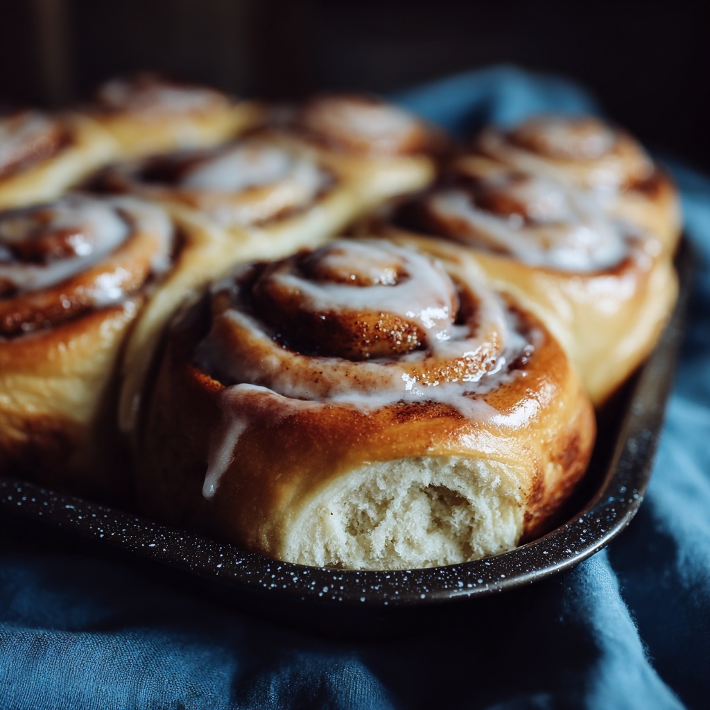 Easy Homemade Cinnamon Rolls with Cream Cheese Frosting Recipe - Recipe Image