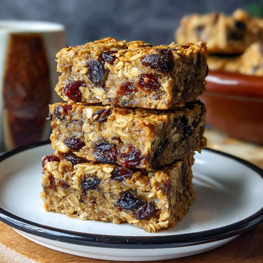 Oatmeal Bars Breakfast : Healthy Start to Your Day Recipe - Recipe Image