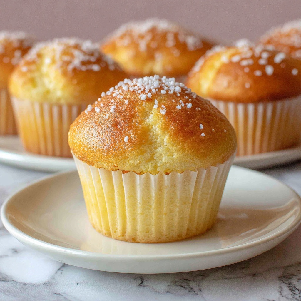 Fluffy Japanese Cotton Cheesecake Cupcakes Recipe - Recipe Image