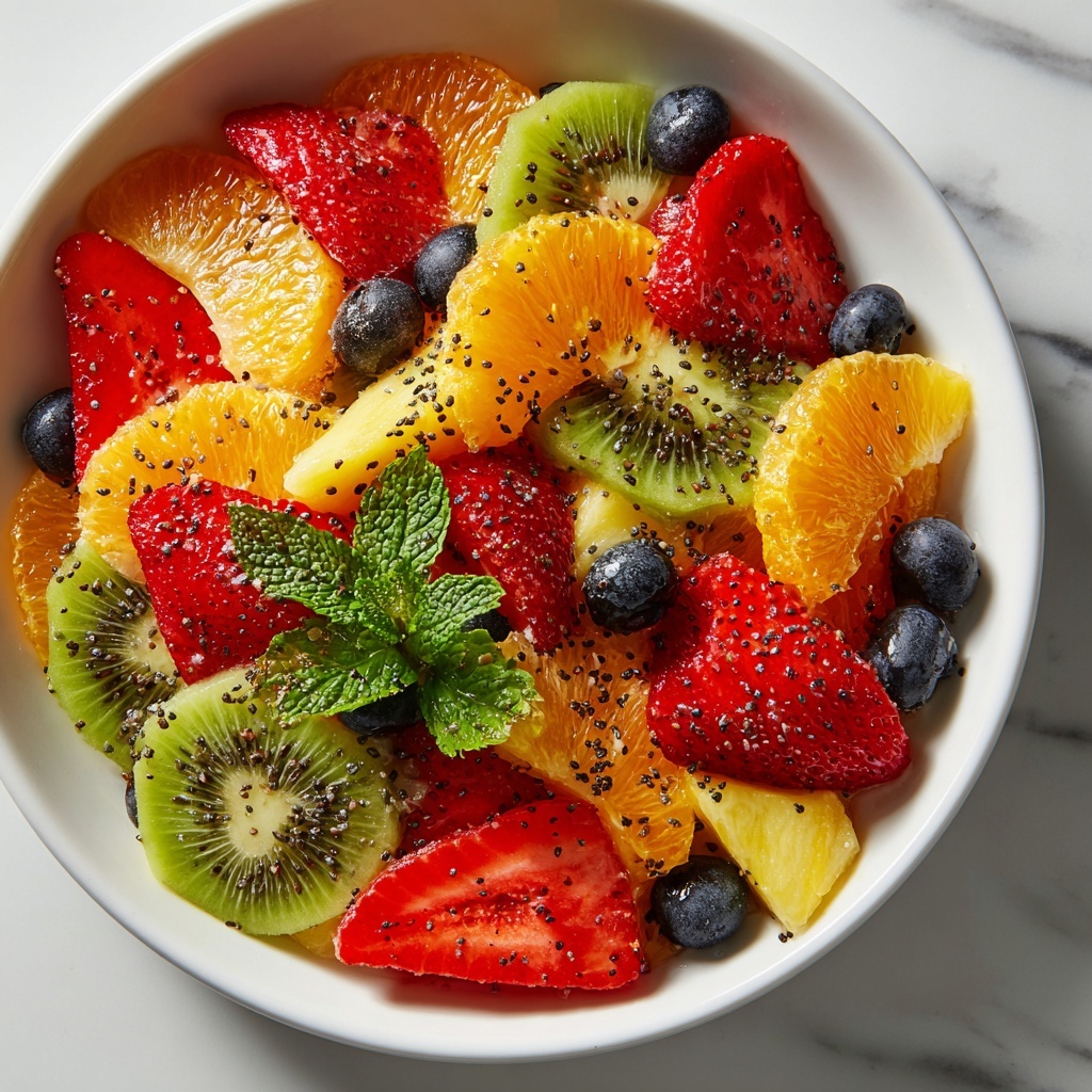 Christmas Morning Fruit Salad with Citrus Dressing Recipe - Recipe Image