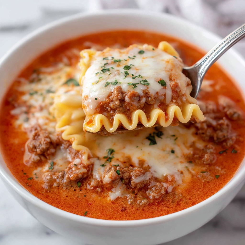 Slow Cooker Lasagna Soup Recipe - Recipe Image