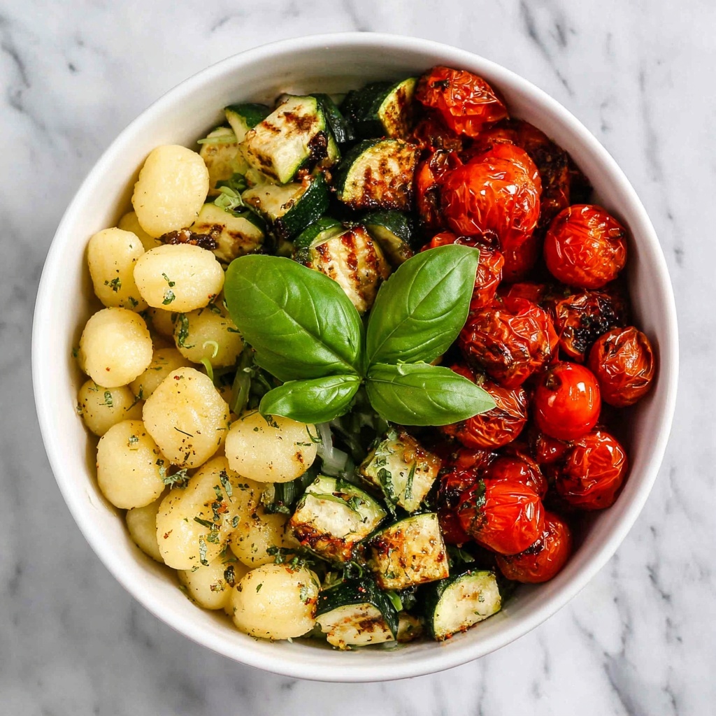 One-Pan Gnocchi with Cherry Tomatoes, Bell Pepper, and Zucchini Recipe - Recipe Image