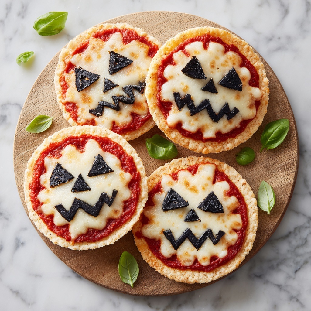 Halloween Mini Pizzas: Fun, Custom Treats for Family Fun Recipe - Recipe Image