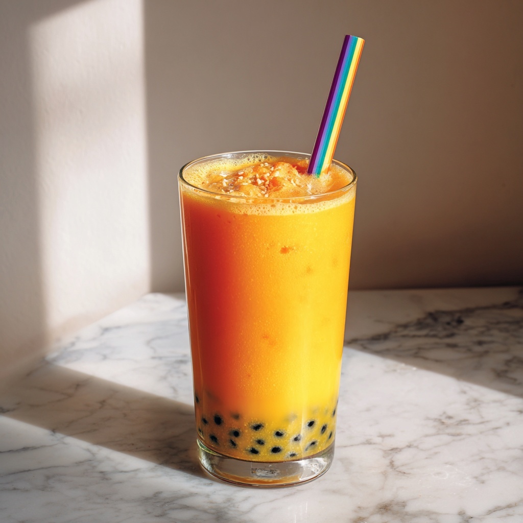 Sweet Potato Bubble Tea Recipe - Recipe Image