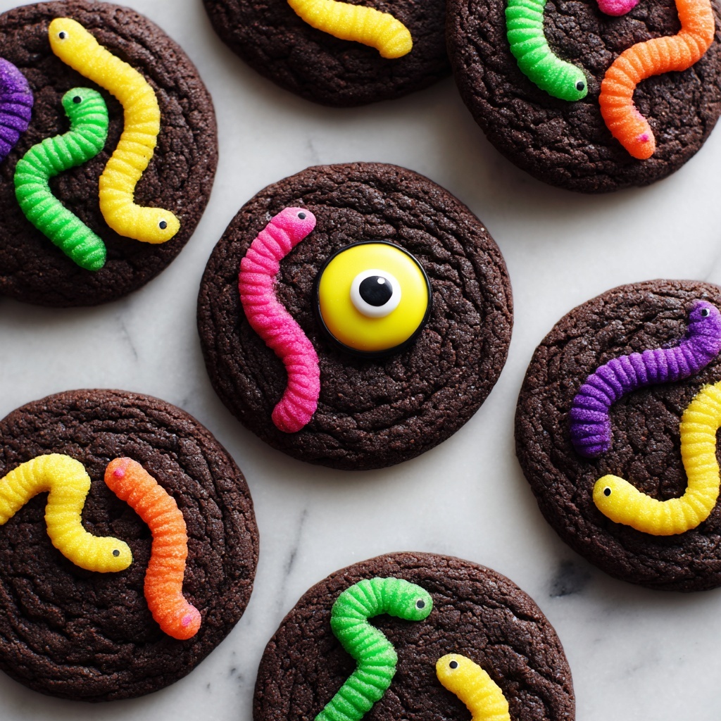 Creepy Crawly Chocolate Cookies Recipe - Recipe Image