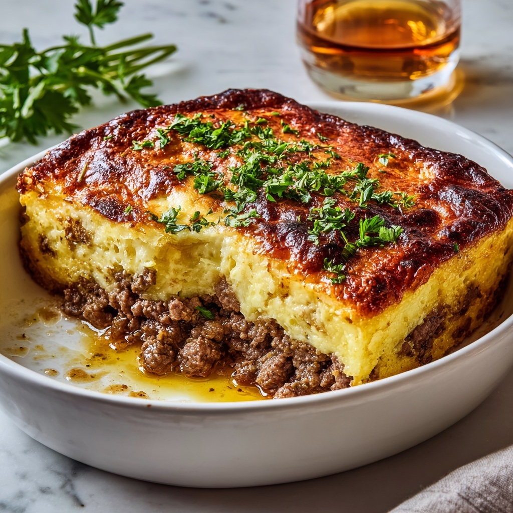 Sausage Breakfast Strata with Maple Syrup and Cheddar Recipe - Recipe Image