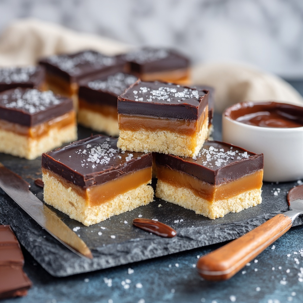 Vegan Millionaire Shortbread (Gluten-Free) Recipe - Recipe Image