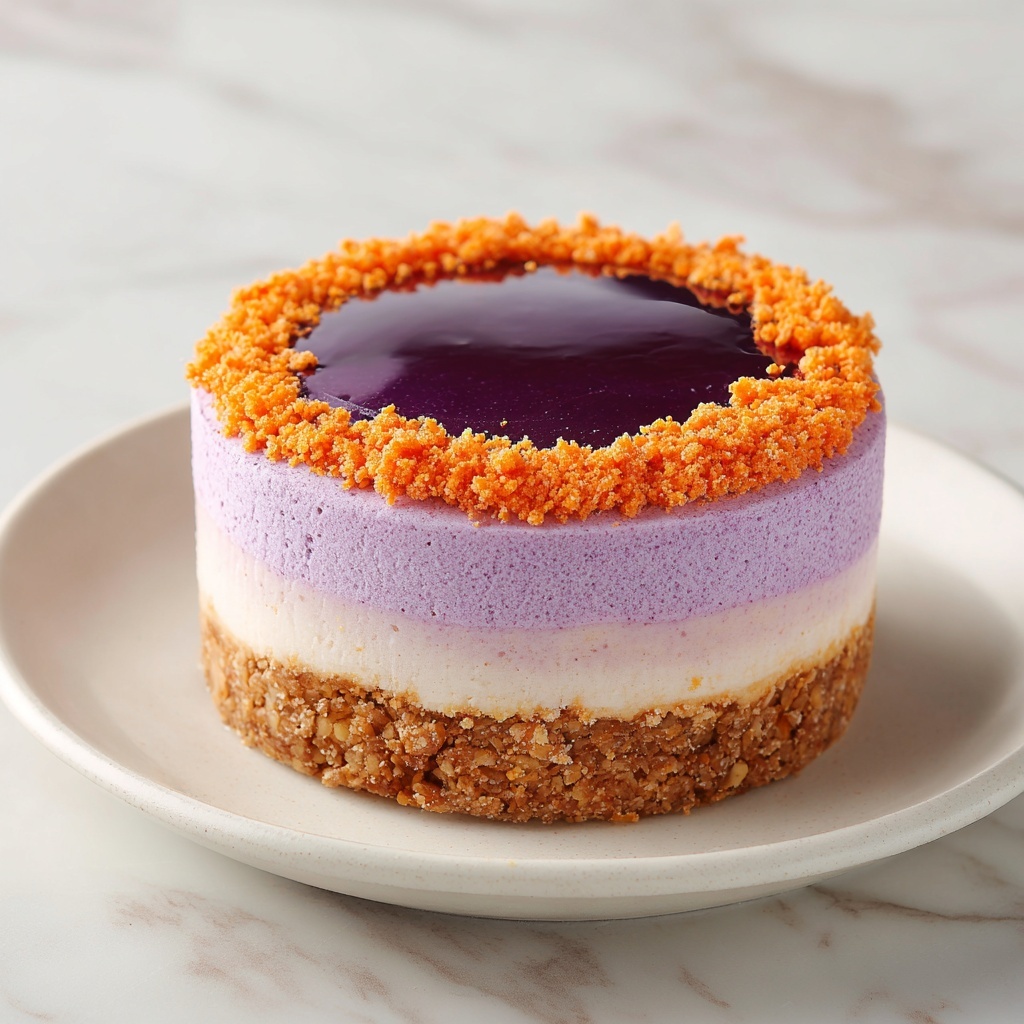 Creamy Ube Cheesecake Recipe - Recipe Image