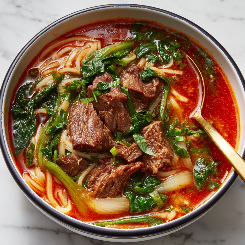 Korean Spicy Beef Vegetable Soup Recipe - Recipe Image