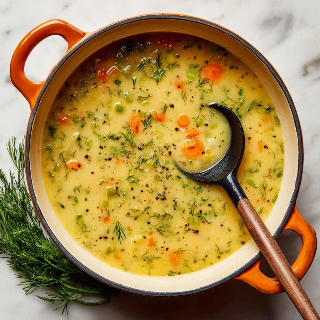 Creamy Polish Dill Soup Recipe - Recipe Image