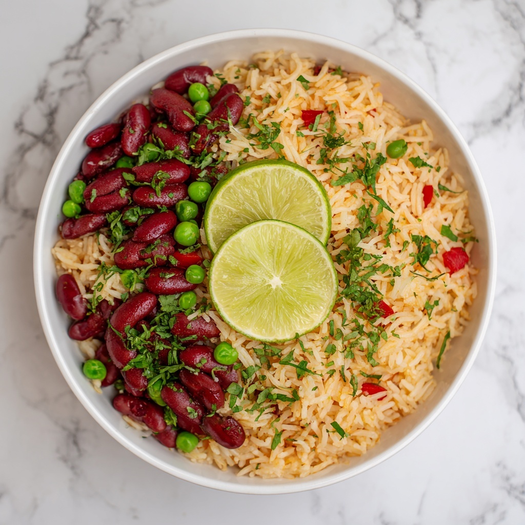 Easy Rice and Bean Stir Fry with Veggies and Toppings Recipe - Recipe Image