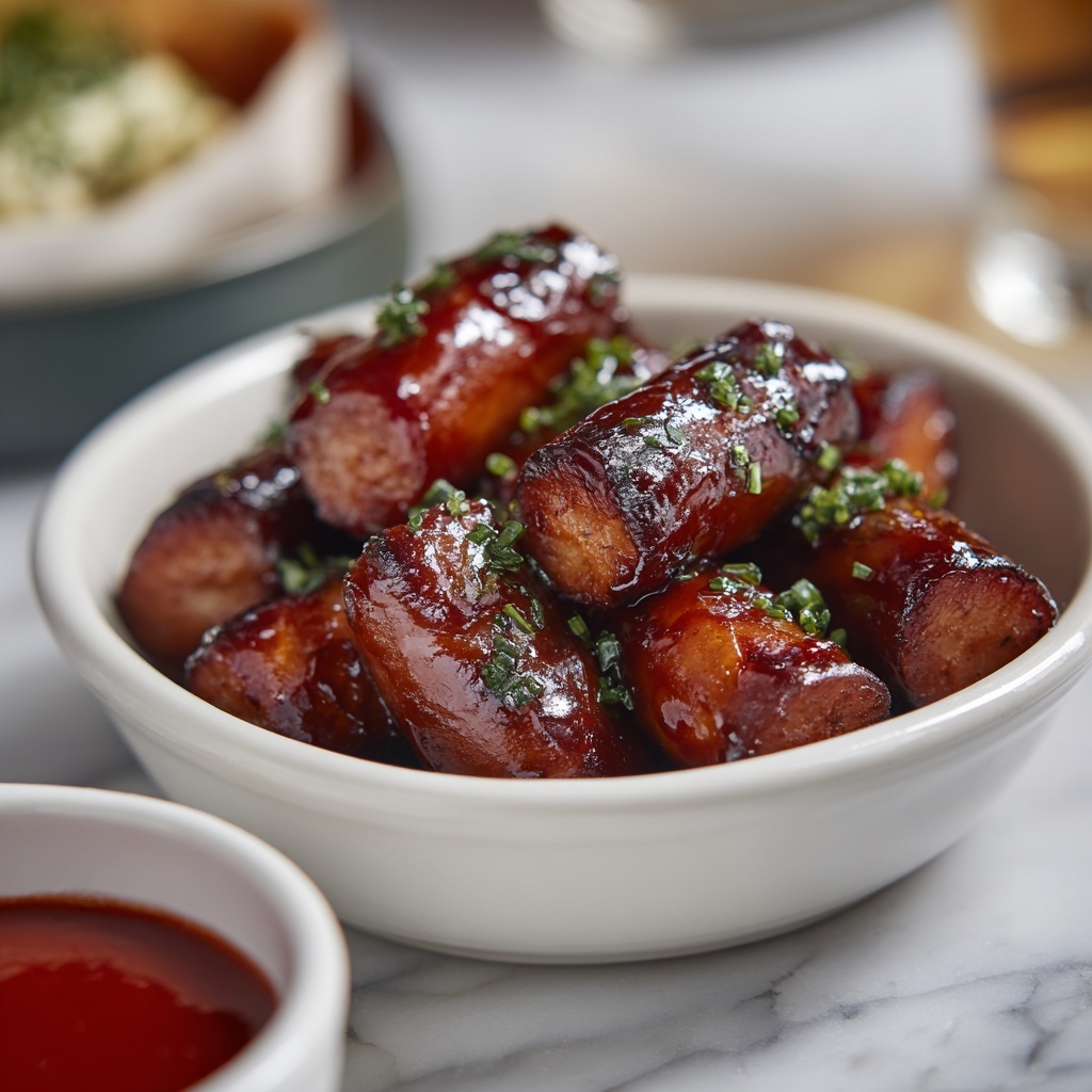 Savory Hot Dog Burnt Ends: Air Fryer Snack Recipe - Recipe Image