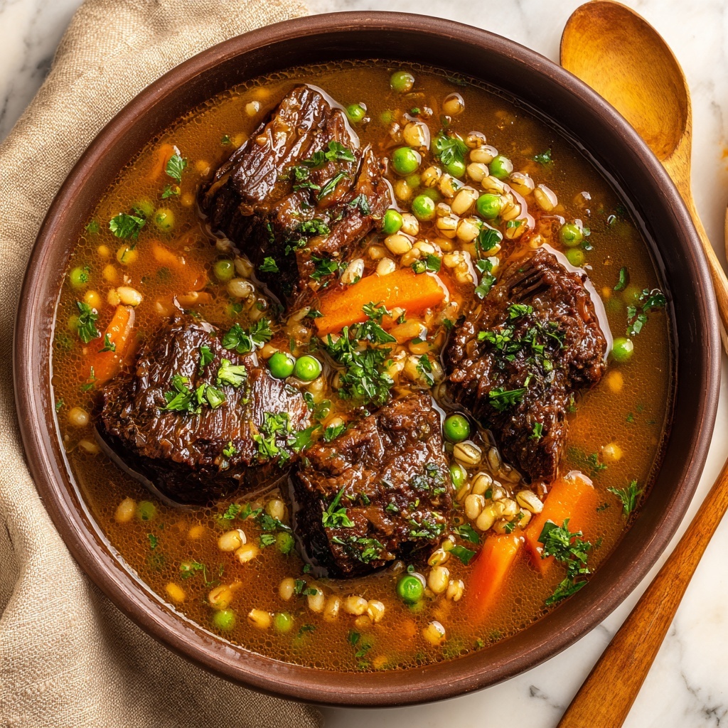 Beef and Barley Soup: Cozy Comfort in Every Spoonful Recipe - Recipe Image