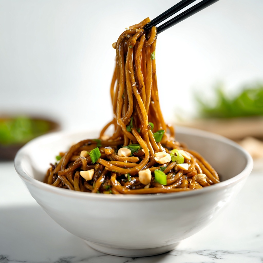 Creamy Vegan Peanut Noodles in 10 Minutes Recipe - Recipe Image