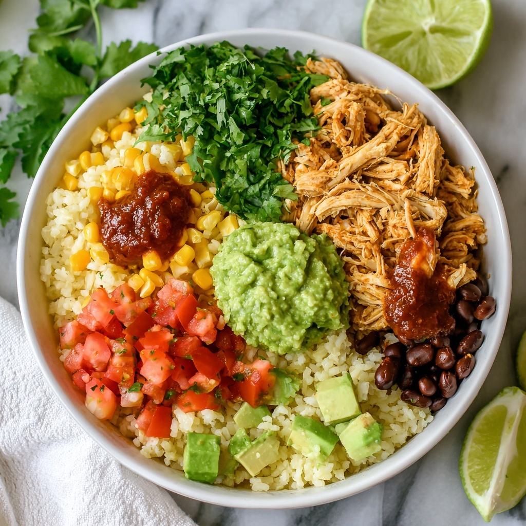 Easy Slow Cooker Chicken Burrito Bowls Your Family Will Love Recipe - Recipe Image
