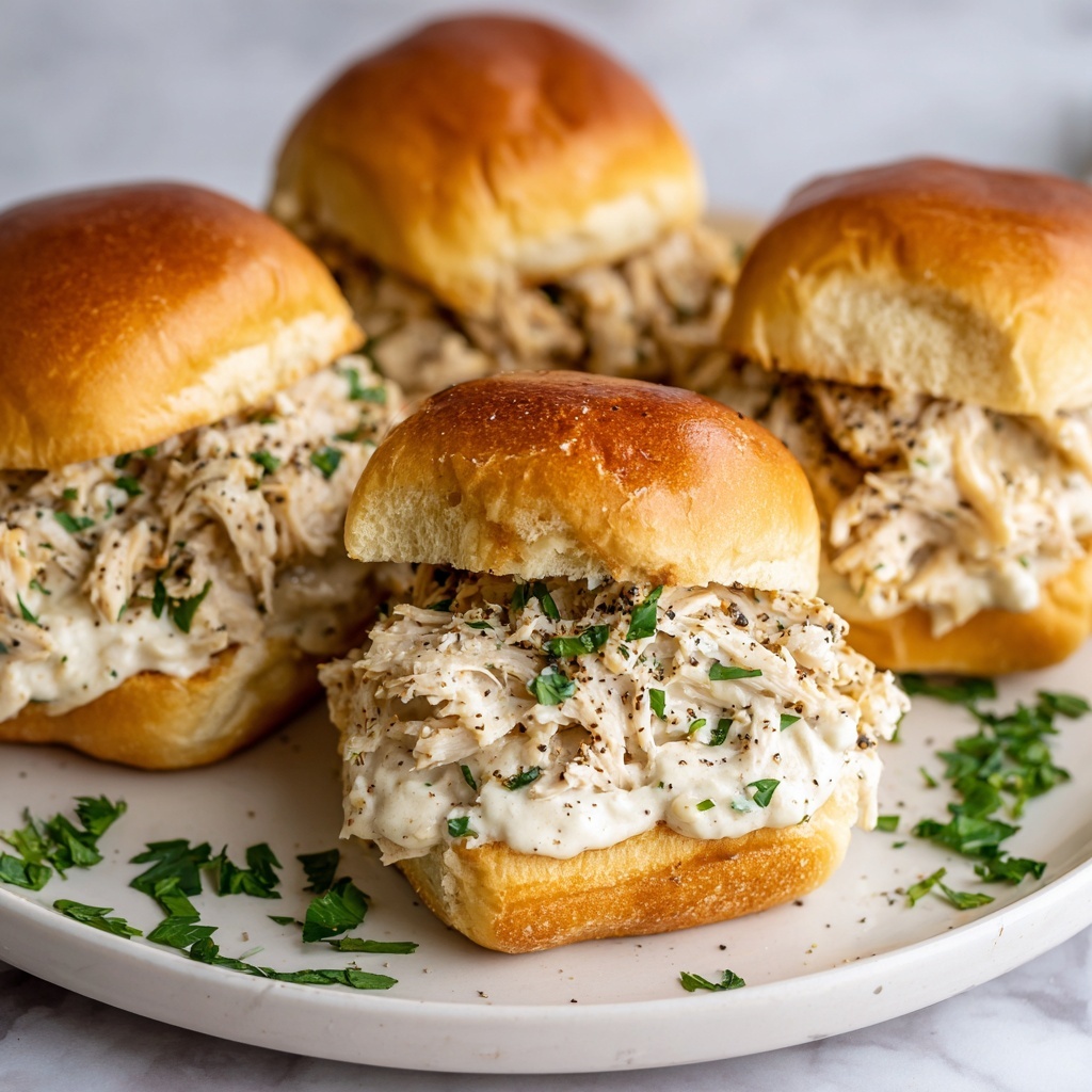 Chicken Alfredo Sloppy Joes Recipe - Recipe Image