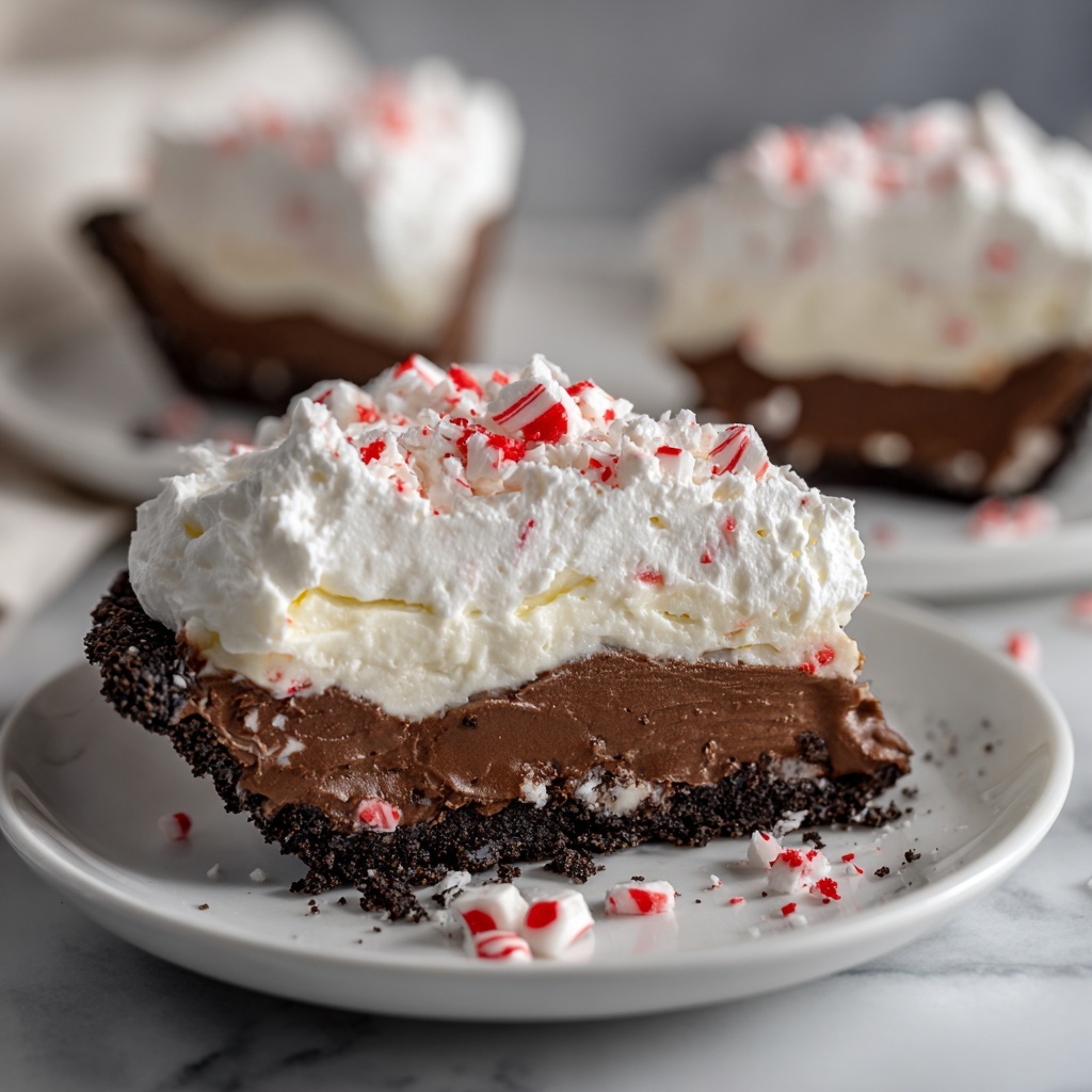 Chocolate Peppermint Christmas Tart: Festive 5-Ingredient Delight Recipe - Recipe Image