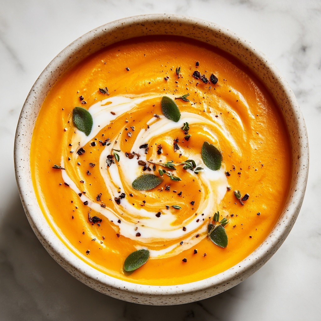 Butternut Squash & Sweet Potato Soup Recipe - Recipe Image