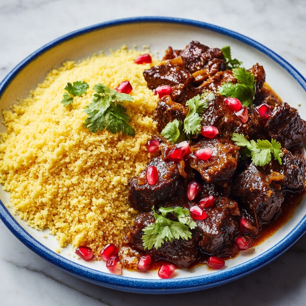 Anatolian Spiced Lamb Stew with Pomegranate Glaze Recipe - Recipe Image