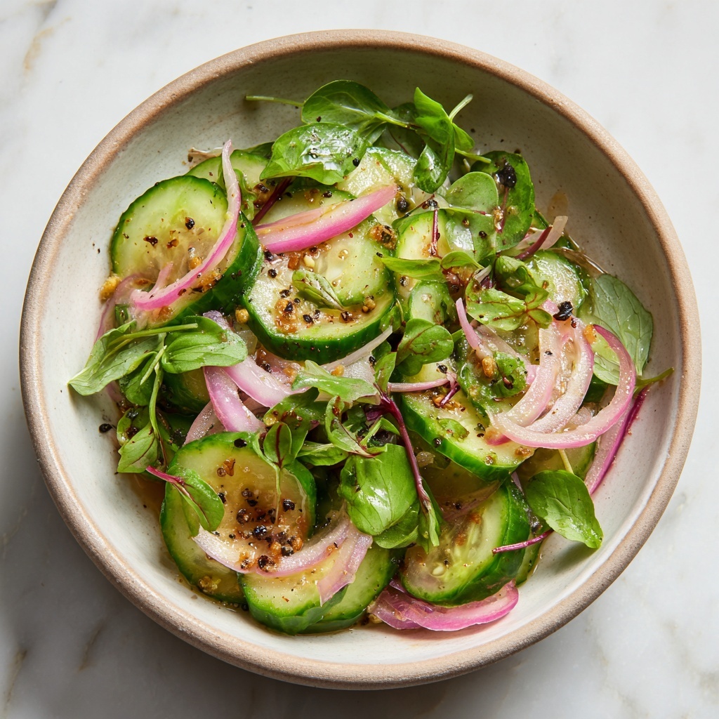 Tangy Cucumber Onion Salad: Your Refreshing Summer Sidekick Recipe - Recipe Image