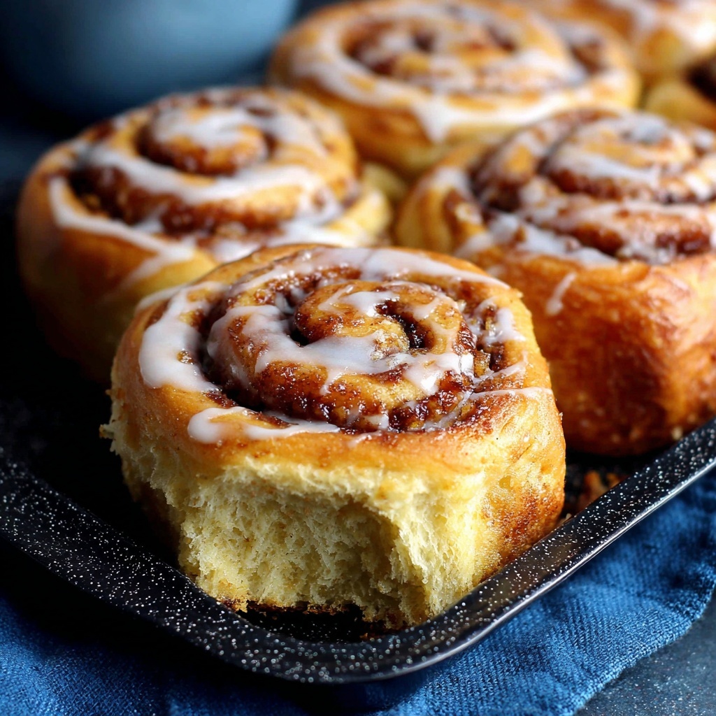 Easy Homemade Cinnamon Rolls with Cream Cheese Frosting Recipe - Recipe Image