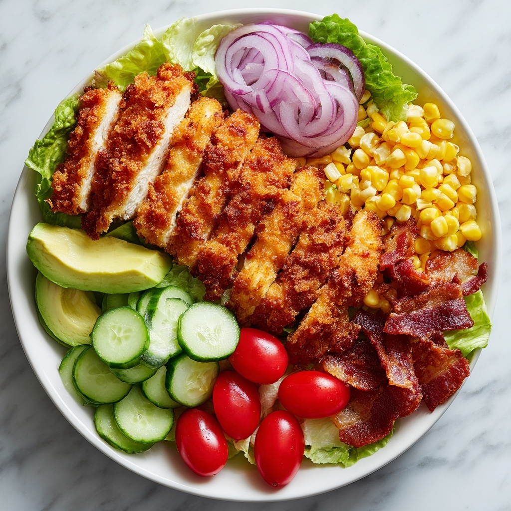 Honey Mustard Crispy Chicken Salad Recipe - Recipe Image