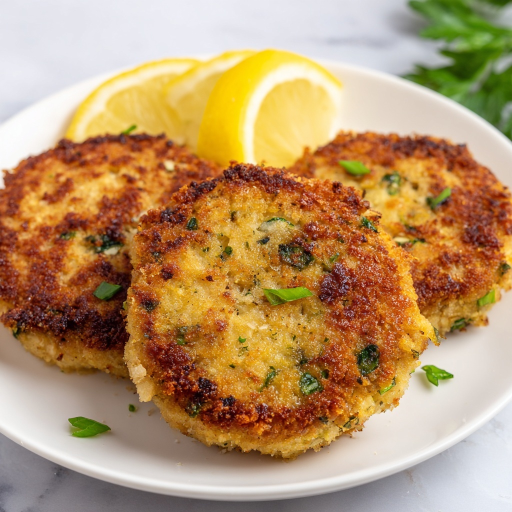 Lemon-Infused Salmon Cakes with Almond Flour and Fresh Herbs Recipe - Recipe Image