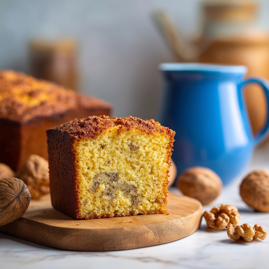 Pear Walnut Blondies Recipe - Recipe Image