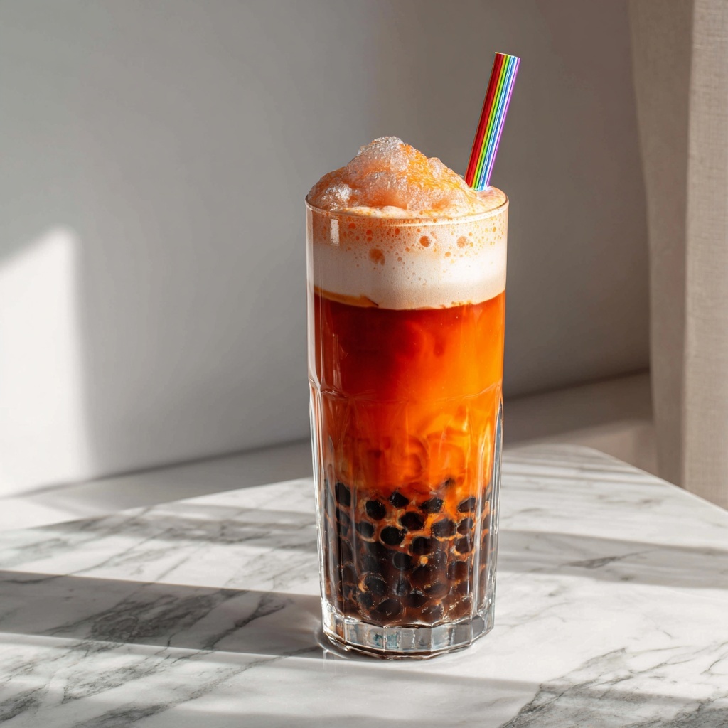 Sweet Potato Bubble Tea Recipe - Recipe Image