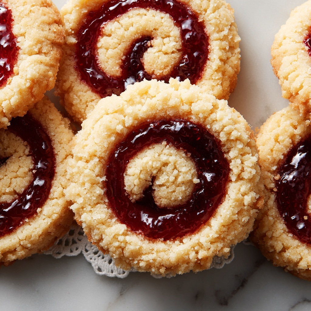 Raspberry Swirl Shortbread Cookies Recipe - Recipe Image