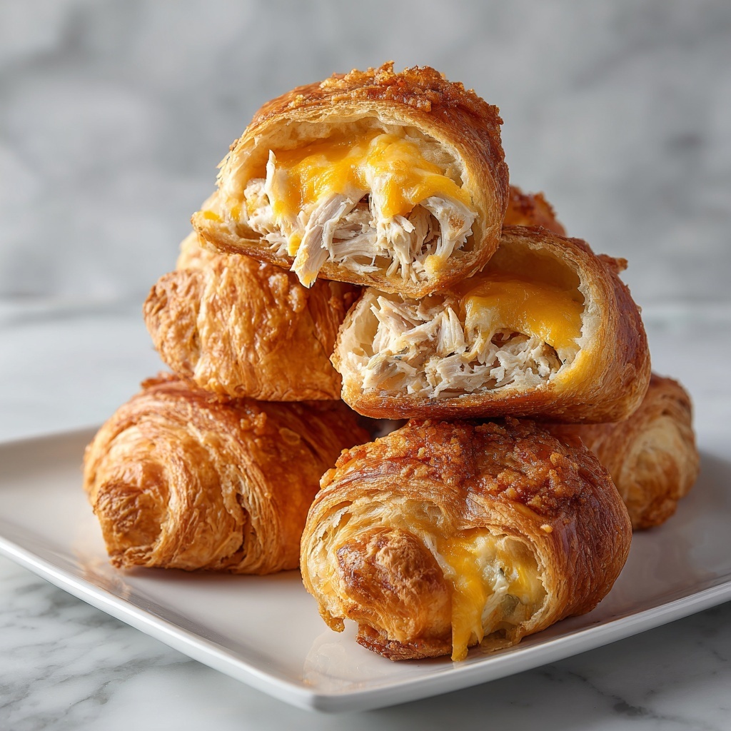 Baked Chicken Stuffed Crescent Rolls Recipe - Recipe Image