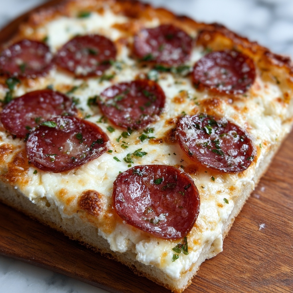 Hot Honey Pepperoni Ricotta Pizza Recipe - Recipe Image