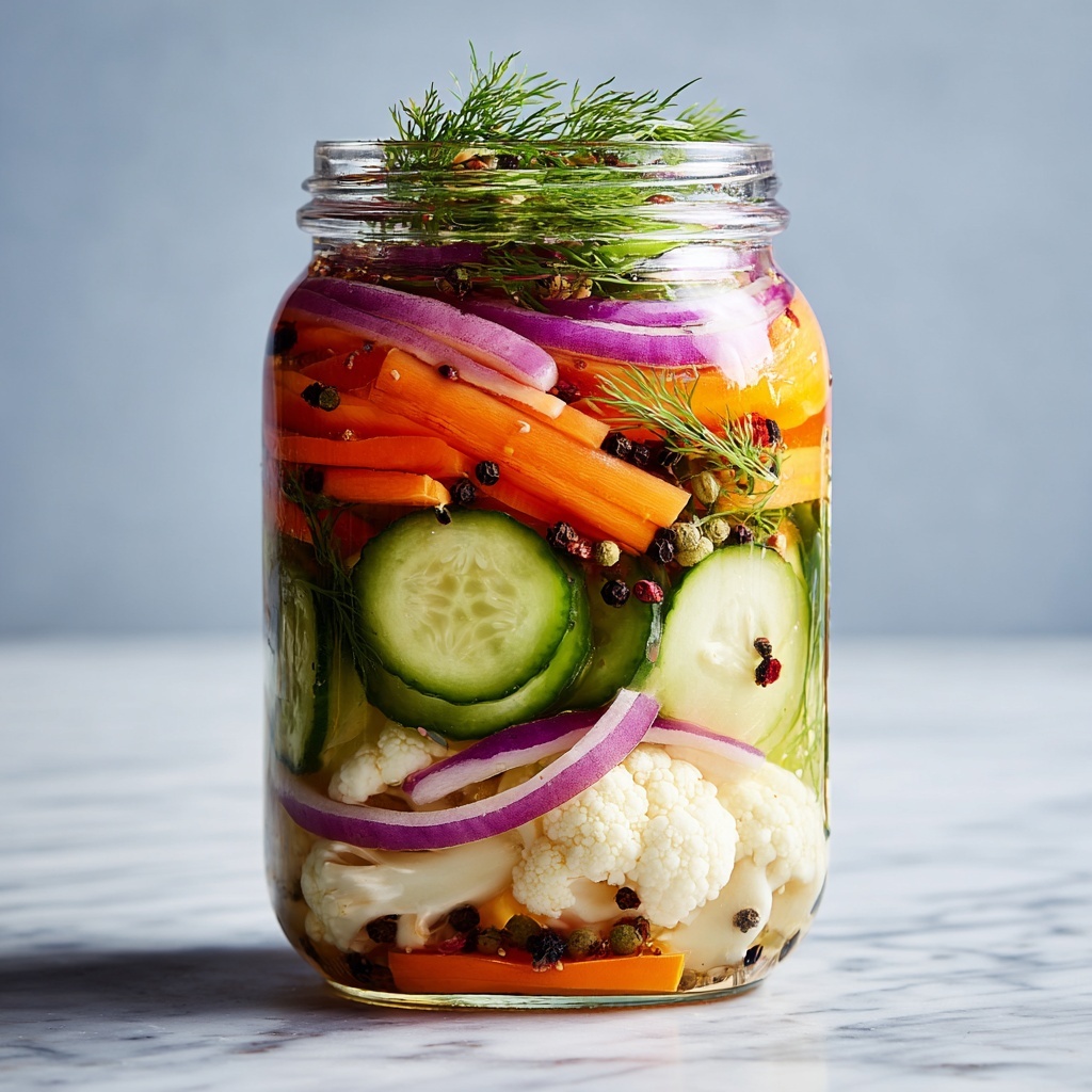 Easy Refrigerator Pickled Vegetables Recipe - Recipe Image