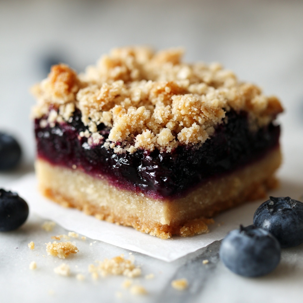 Blueberry Oatmeal Breakfast Bars Recipe - Recipe Image