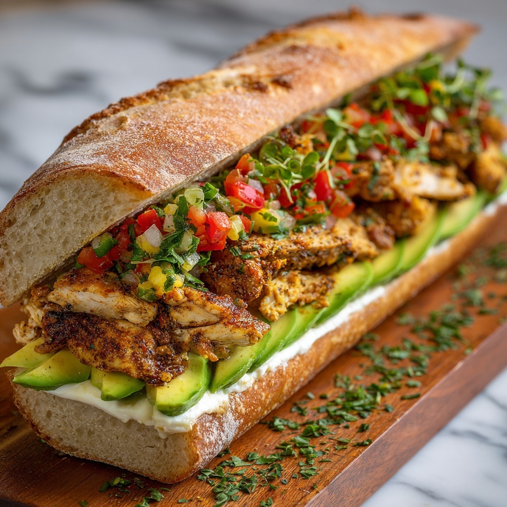 Flavor-Packed Chicken Torta Sandwich Recipe - Recipe Image