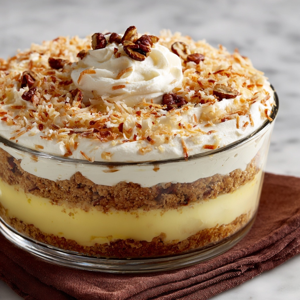 Coconut Cream Layered Dessert Recipe - Recipe Image
