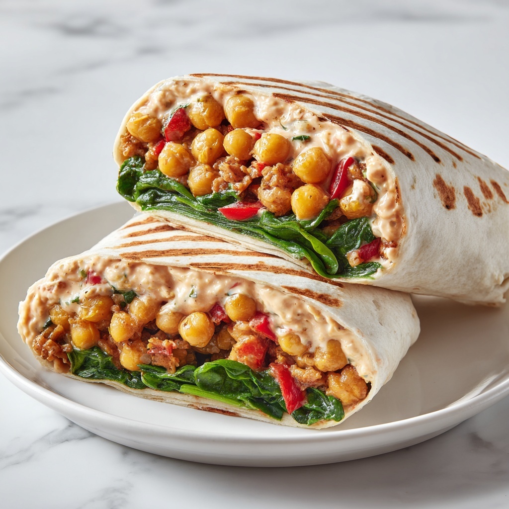 BBQ Chickpea Wraps with Ranch Dressing Recipe - Recipe Image
