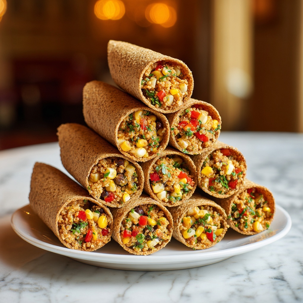 Easy Vegan Taquitos: 5 Steps to Crispy Perfection Recipe - Recipe Image