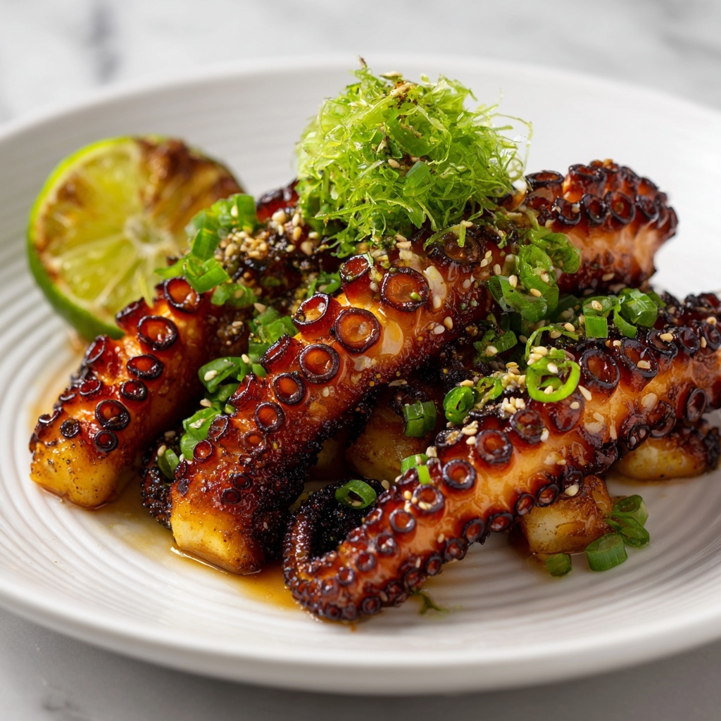 Japanese Grilled Squid with Soy Miso Marinade Recipe - Recipe Image