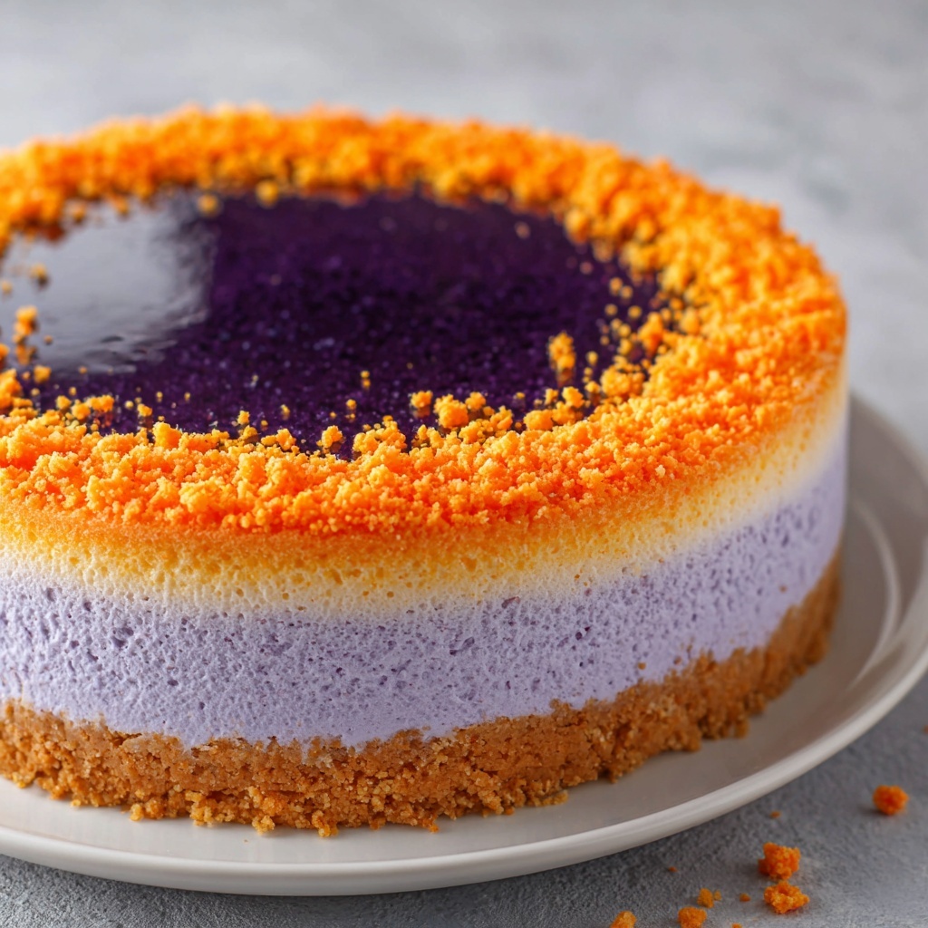 Creamy Ube Cheesecake Recipe - Recipe Image