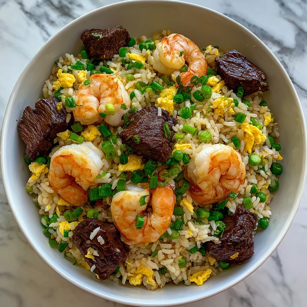 Shrimp and Steak Fried Rice Recipe - Recipe Image