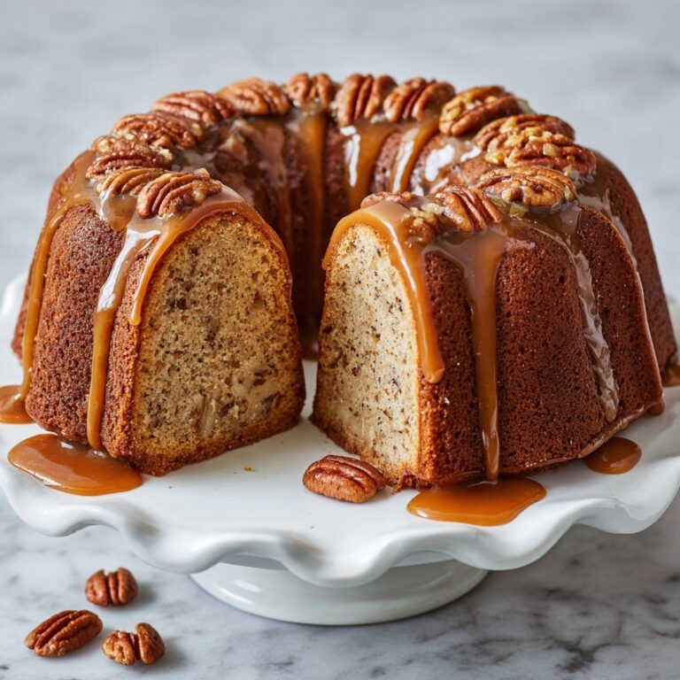 Apple Pecan Cake With Caramel Glaze Recipe