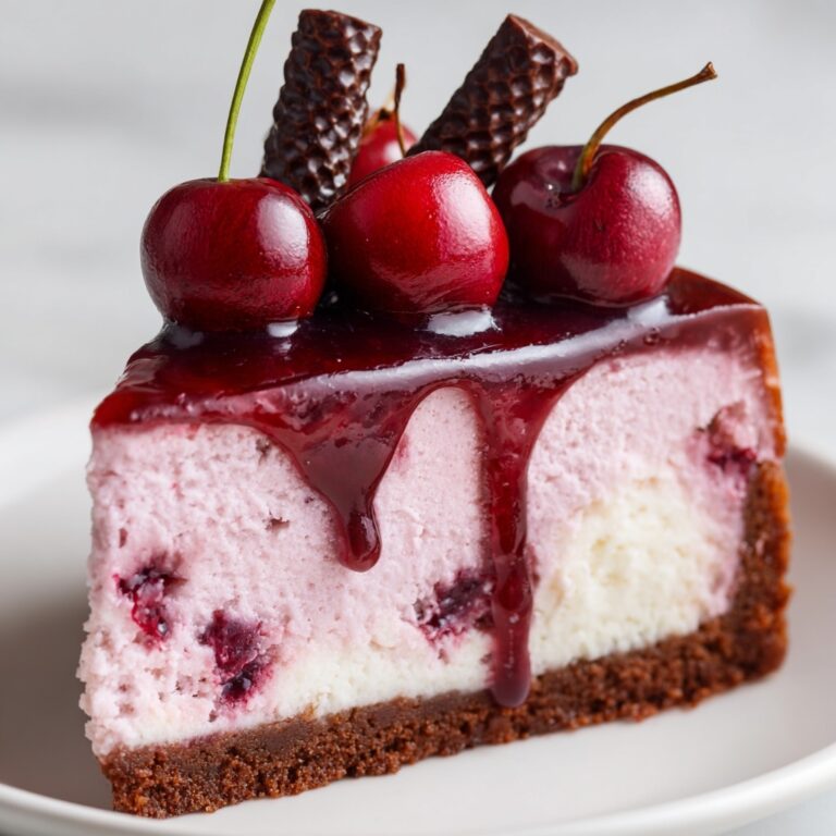 Chocolate Cherry No-Bake Cheesecake Recipe