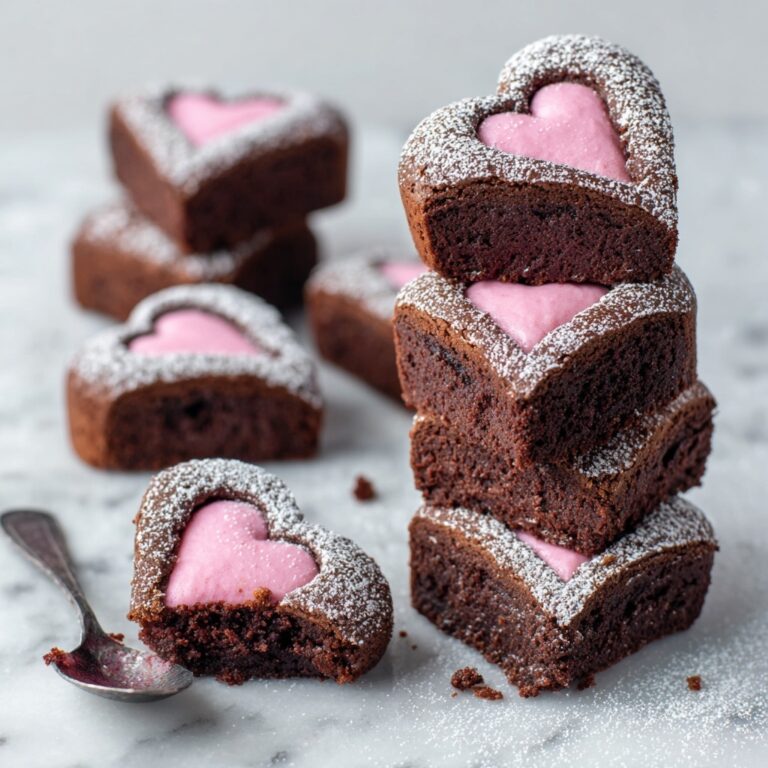 Heart-Shaped Brownies with Raspberry Buttercream Recipe