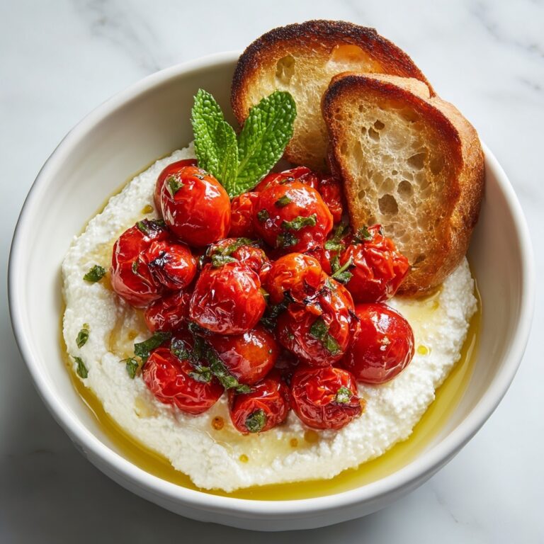 Whipped Feta with Blistered Tomatoes and Basil Recipe