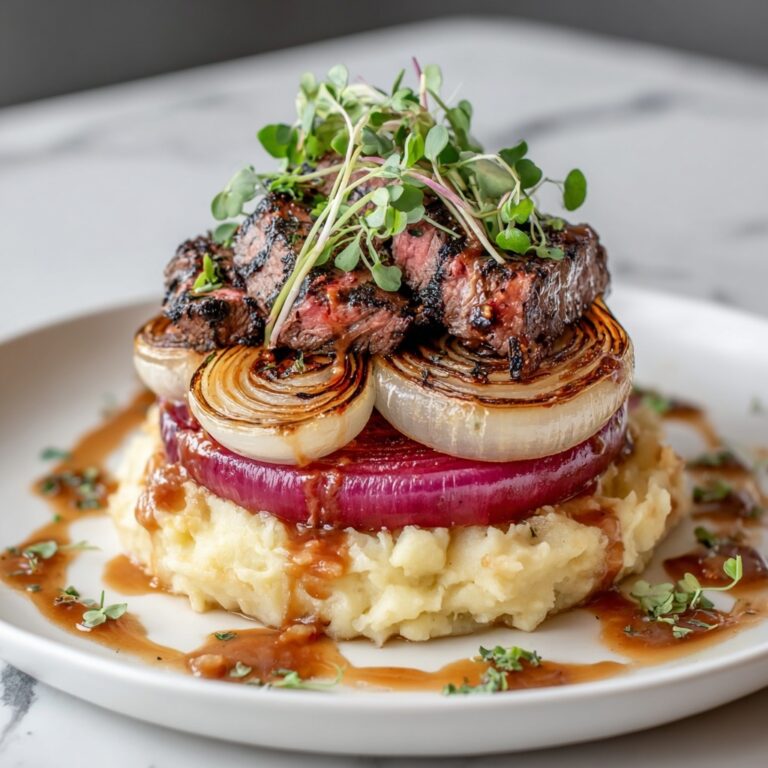 Seared Lamb Liver with Onion Butter Glaze Recipe