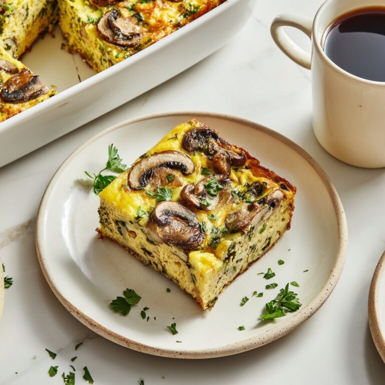 Spinach and Mushroom Frittata with Roasted Cherry Tomatoes Recipe