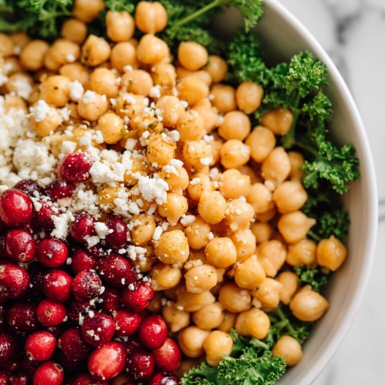 Feta & Cranberry Chickpeas with Lemon Vinaigrette Recipe