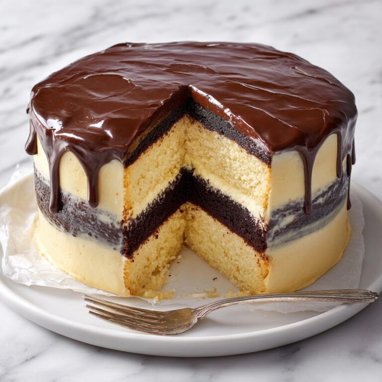 Boston Cream Pie Poke Cake Recipe